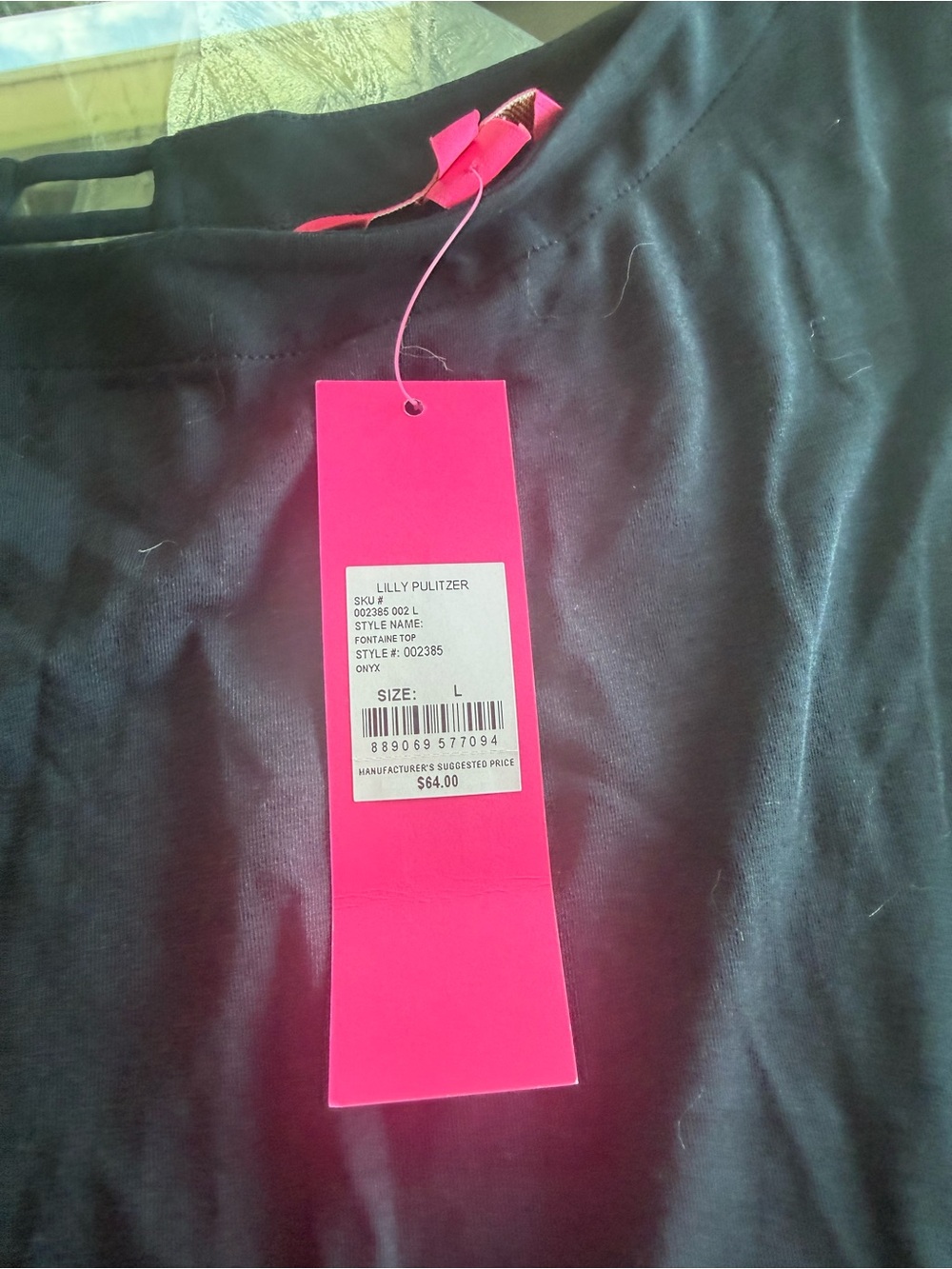 Lilly Pulitzer Black Bell Sleeve Top - Picture 5 of 5